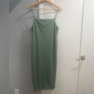 H&M Strapless Green Dress